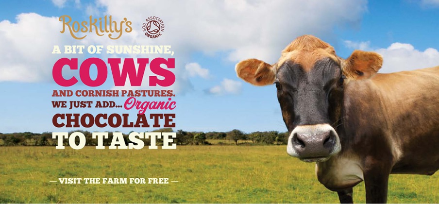 A bit of sunshine, cows and Cornish pastures. We just add organic chocolate to taste
