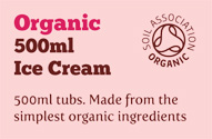500ml Organic Ice Cream