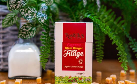 Organic Stem Ginger Fudge 200g