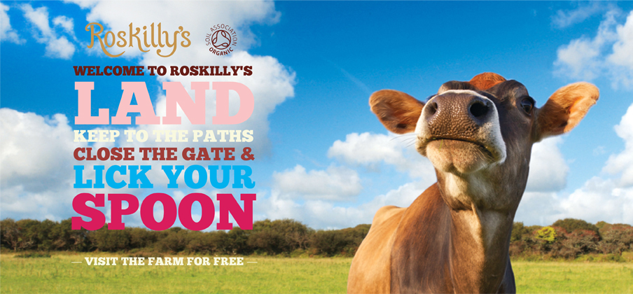 Welcome to Roskillys land keep to the paths close the gate and lick your spoon